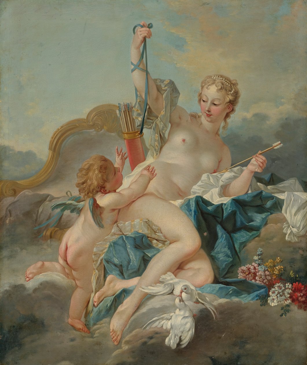 Vénusz lefegyverzi Ámort alkotó: François Boucher