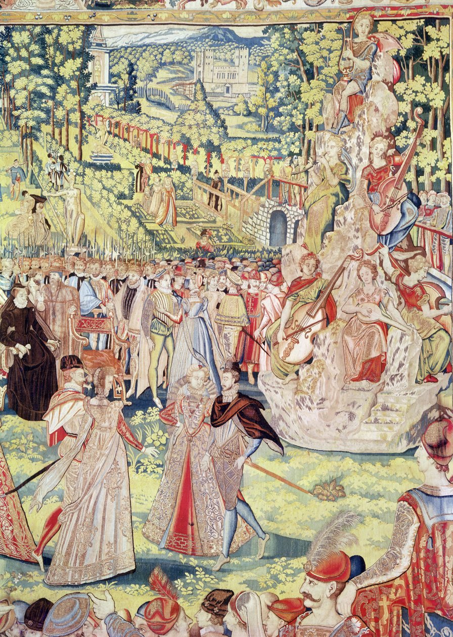 Udvari ünnepség Párizsban 1573-ban a lengyel követek tiszteletére Medici Katalin és III. Henrik jelenlétében (faliszőnyeg) alkotó: François Quesnel