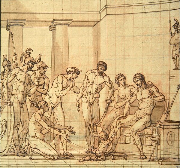A csecsemő Pyrrhus Glaucias előtt alkotó: François André Vincent