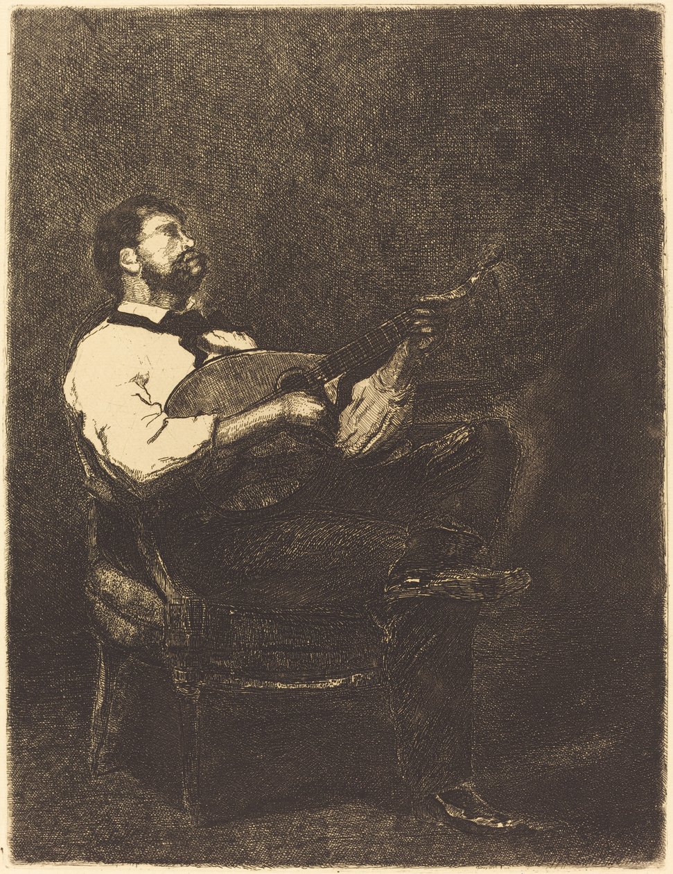 Gitáros alkotó: François Bonvin