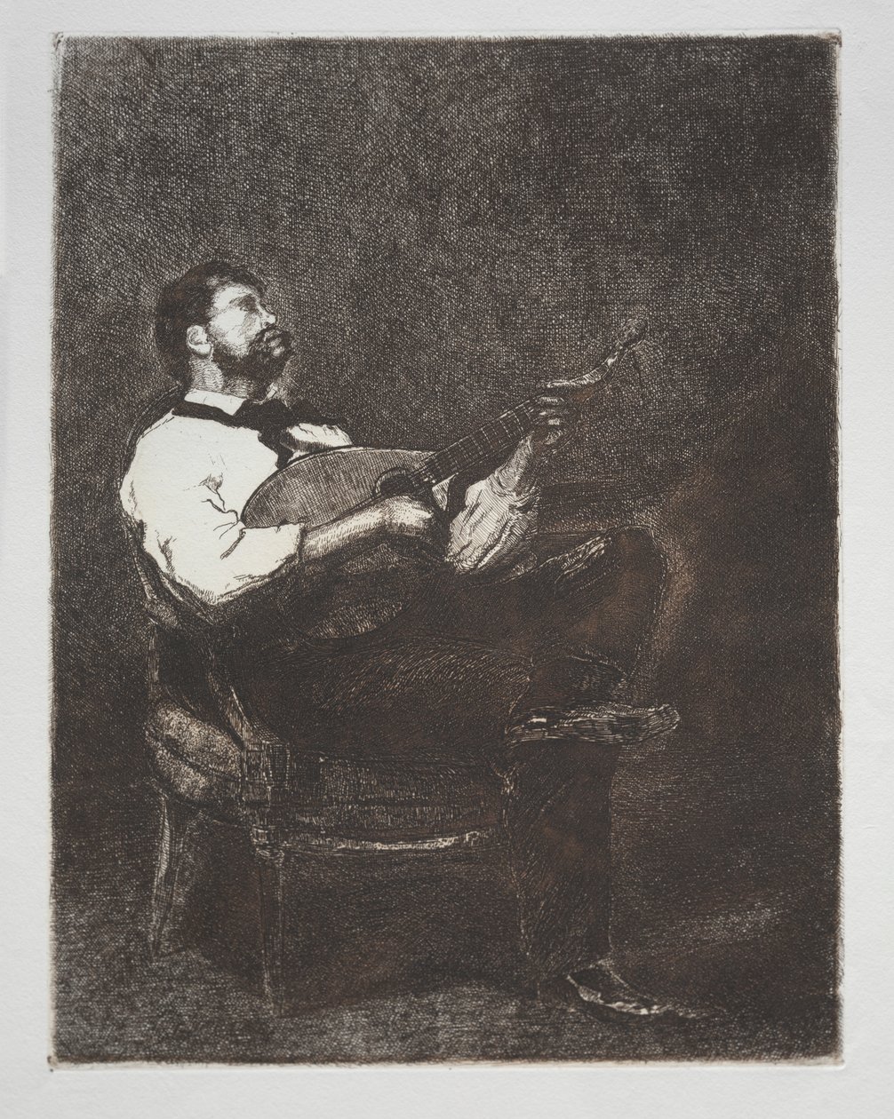 Gitáros, 1861. alkotó: François Bonvin