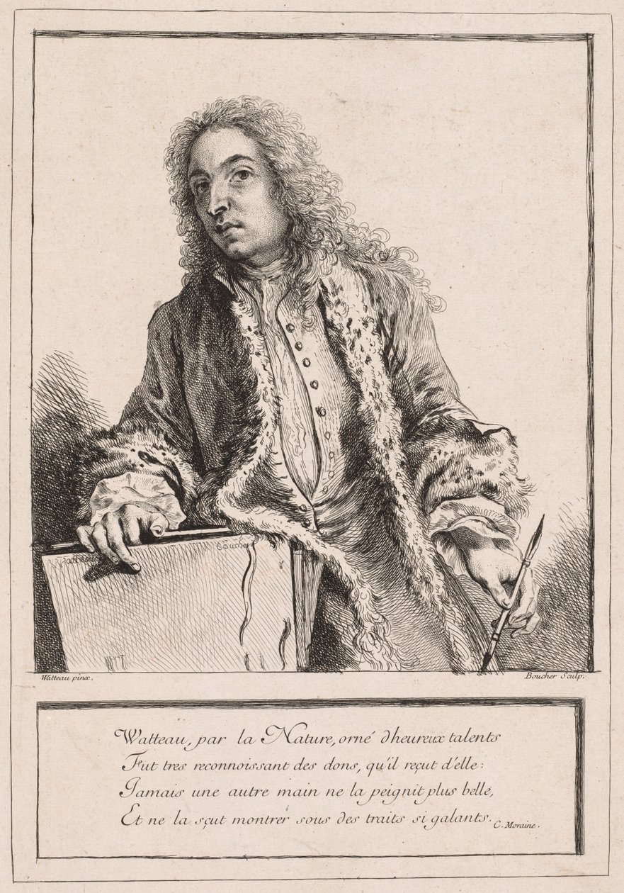 Antoine Watteau, c. 1727. alkotó: François Boucher
