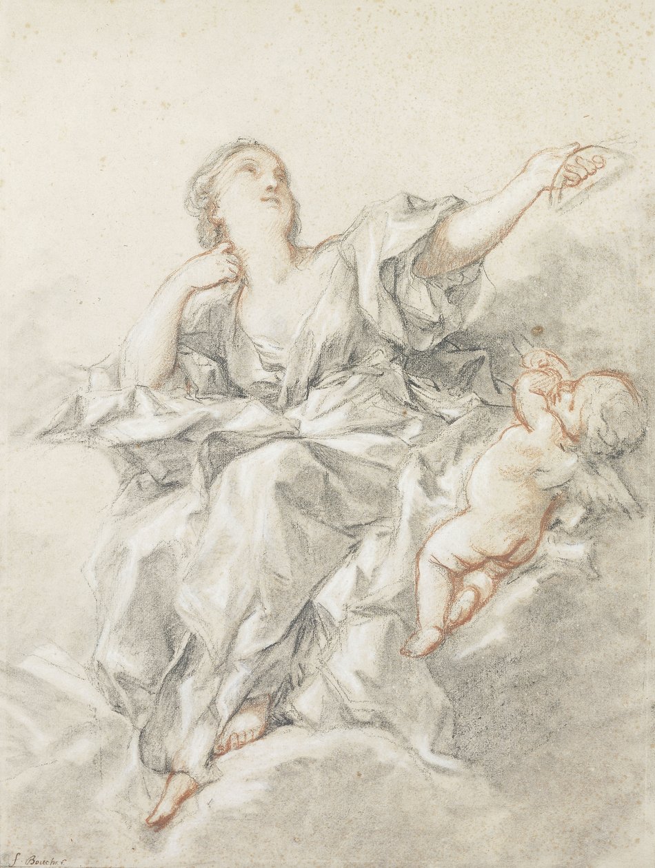Csillagászat; Csillagászat, alkotó: François Boucher