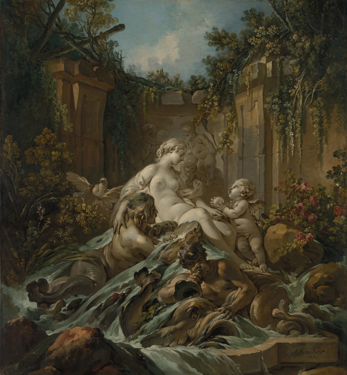 Vénusz szökőkútja alkotó: François Boucher