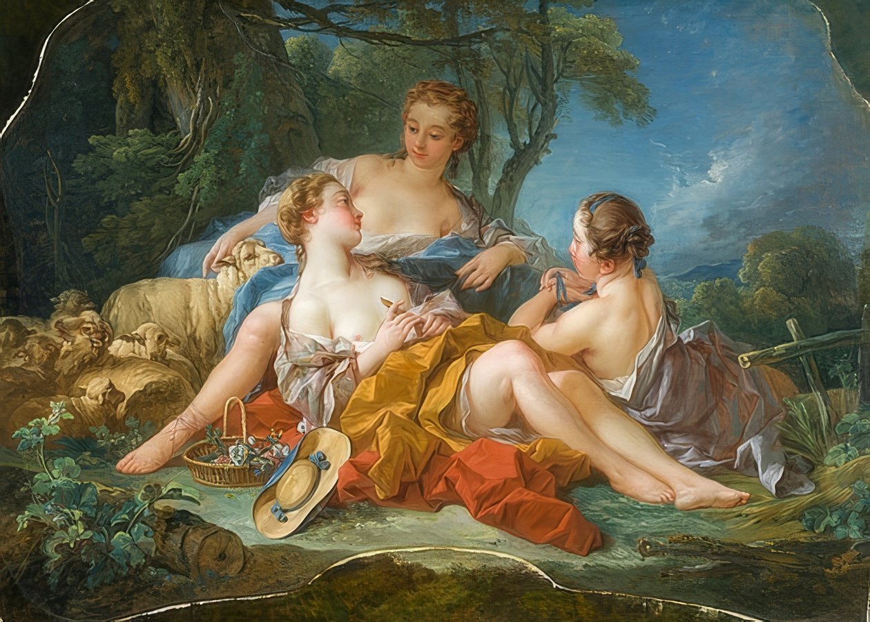 A lelkipásztori bizalom. 1745 alkotó: François Boucher
