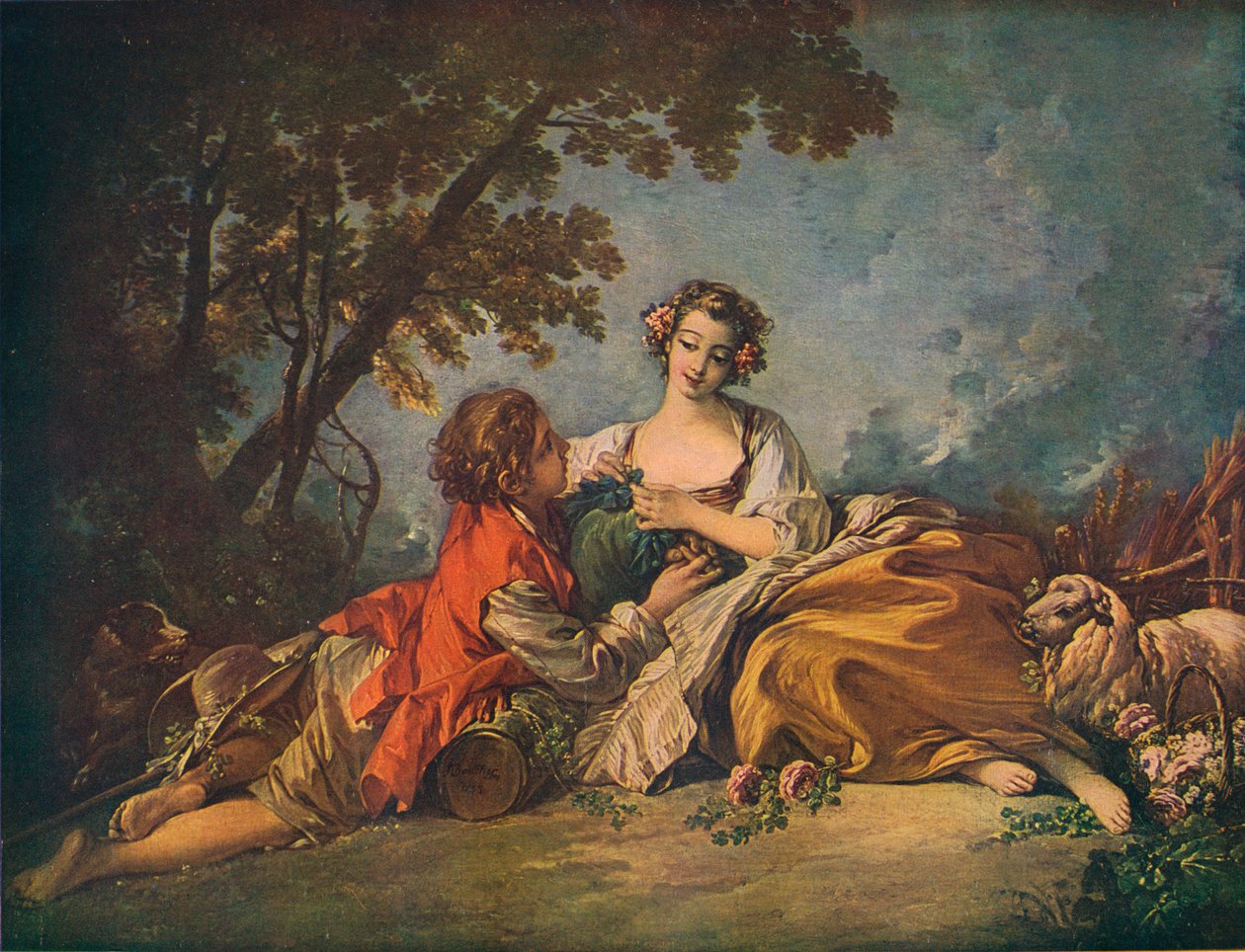 Lelkipásztori tárgy, 18. század alkotó: François Boucher