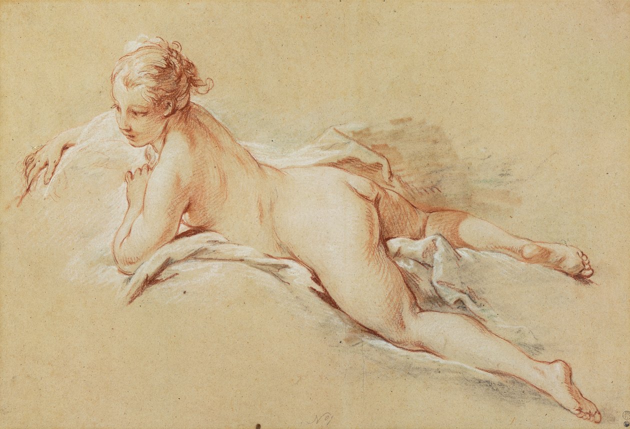 Fekvő akt alkotó: François Boucher