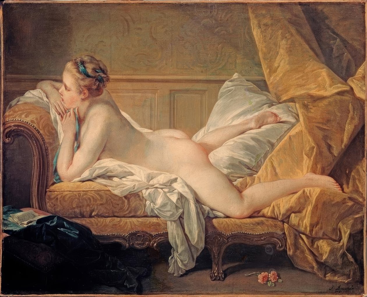 Pihenő lány alkotó: François Boucher