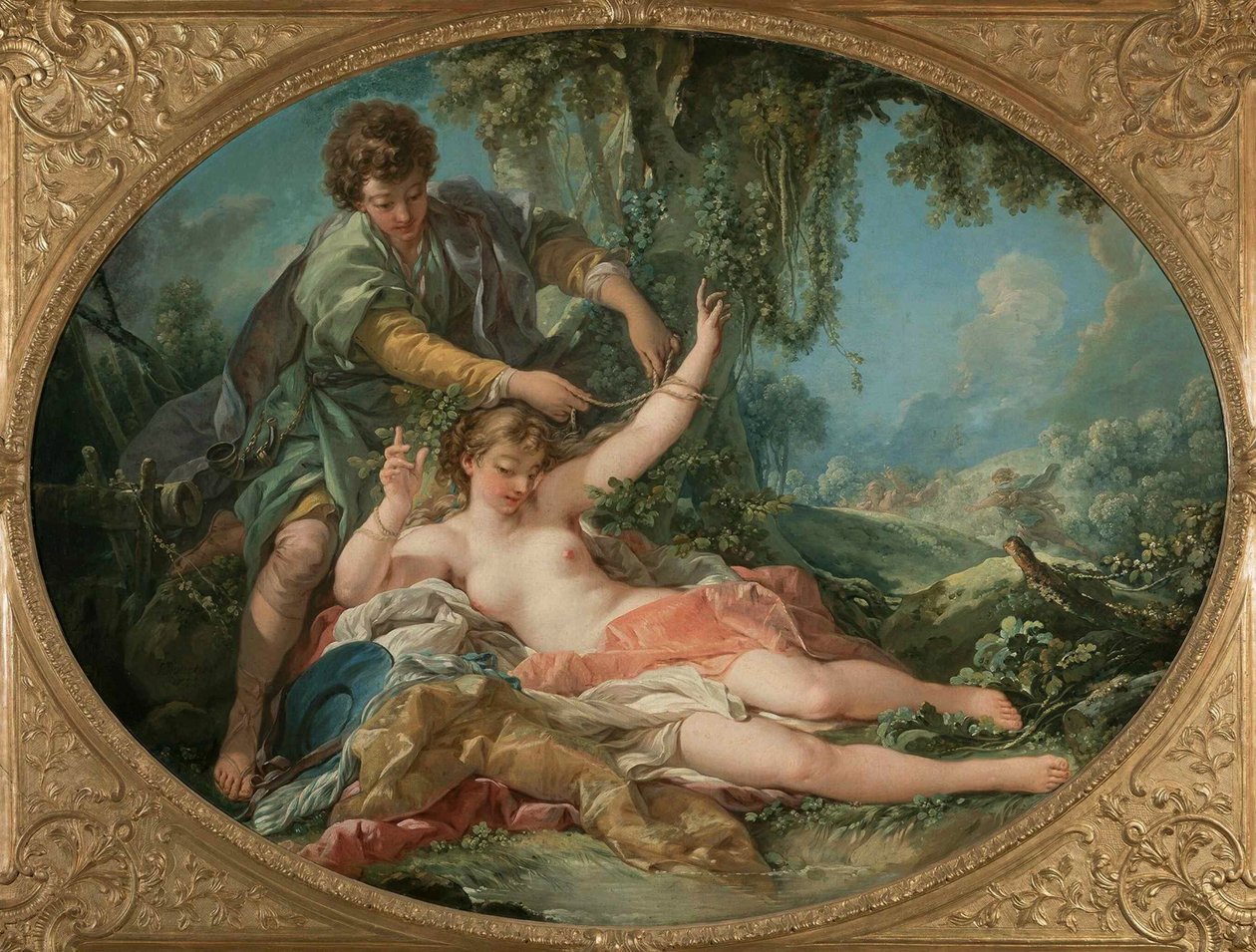 Sylviát Aminta szabadította fel, 1755. alkotó: François Boucher