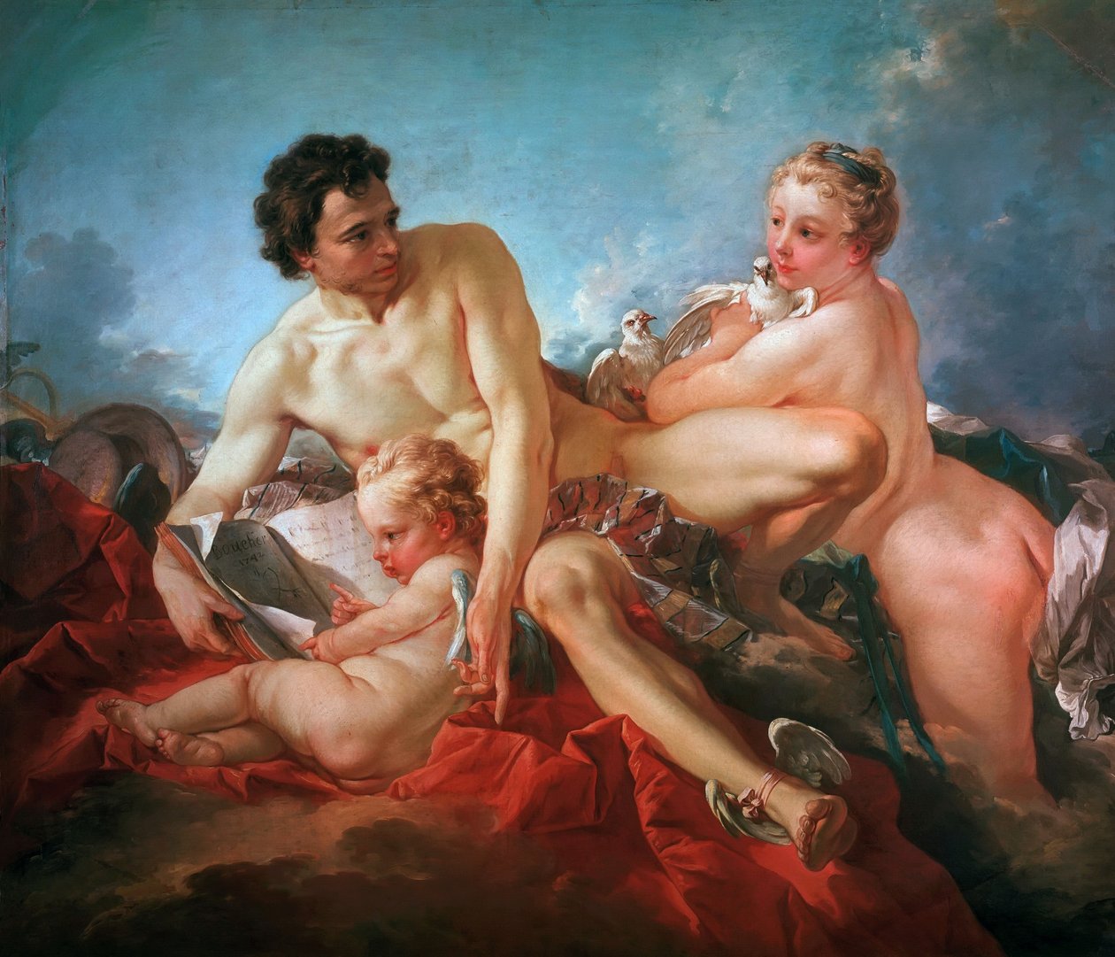 Ámor nevelése alkotó: François Boucher