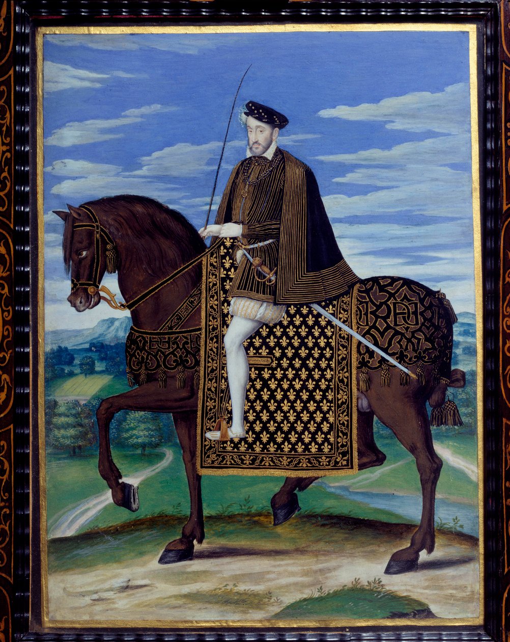 Henrik lovas portréja II alkotó: François Clouet