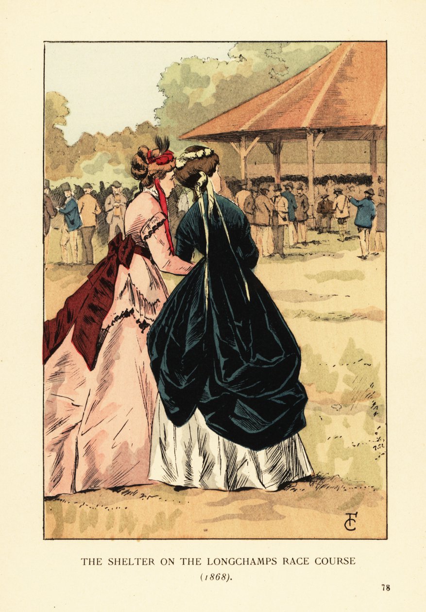 A menedék a Longchamps-i versenypályán alkotó: François Courboin