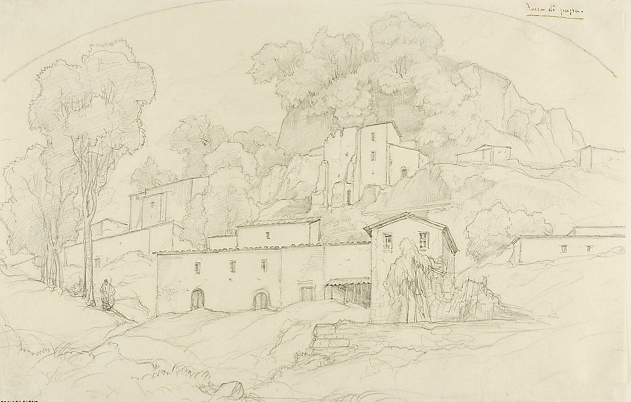 Rocca di Papa alkotó: François Edouard Bertin