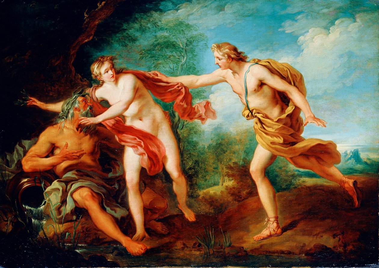 Apollo és Daphne, 18. század alkotó: François Lemoyne