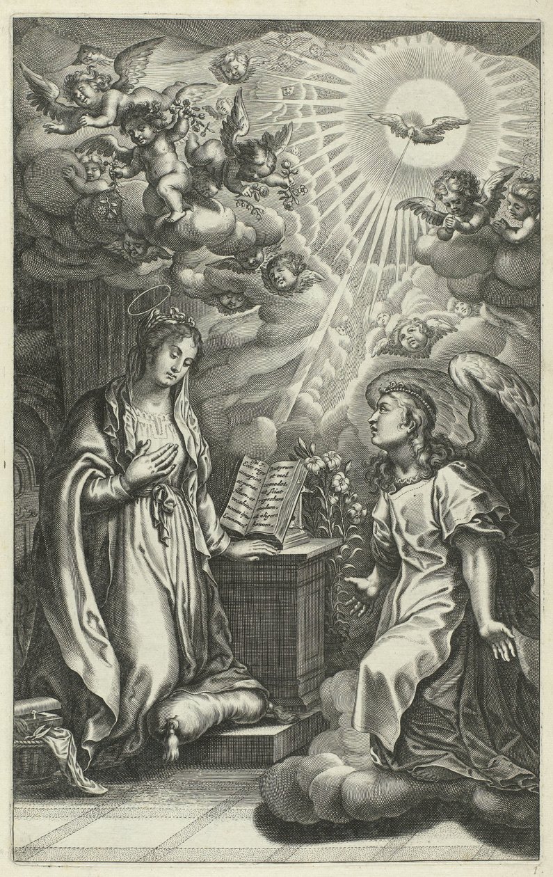 Angyali Üdvözlet Krisztus élete (sorozat címe) alkotó: François Stuerhelt (possibly)