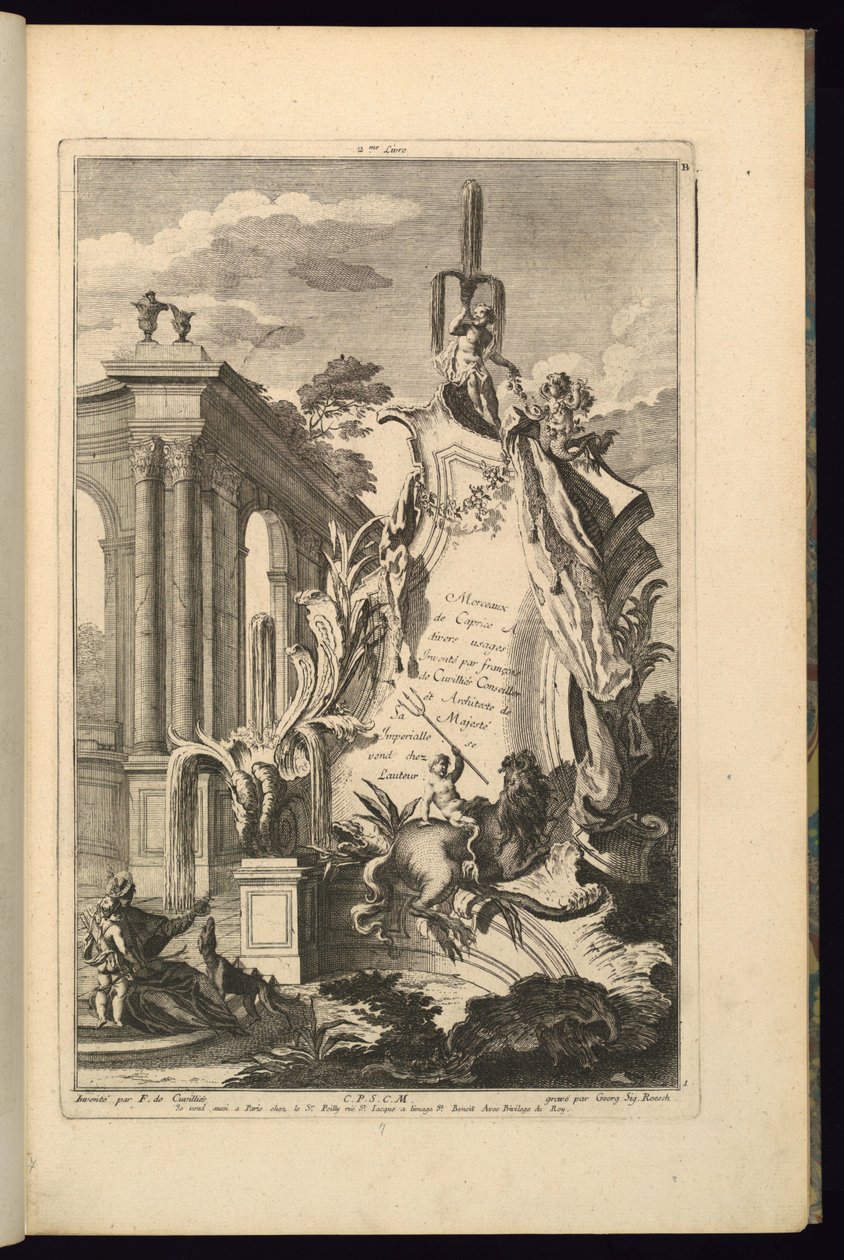 Design for Cartouche alkotó: François de Cuvilliés the Elder