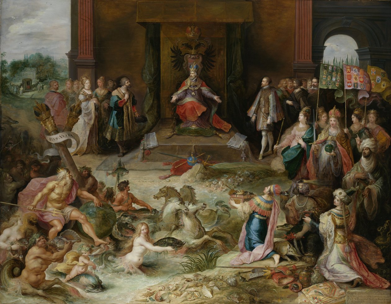 Allegória V. Károly császár elbocsátásáról Brüsszelben alkotó: Frans Francken the Younger  