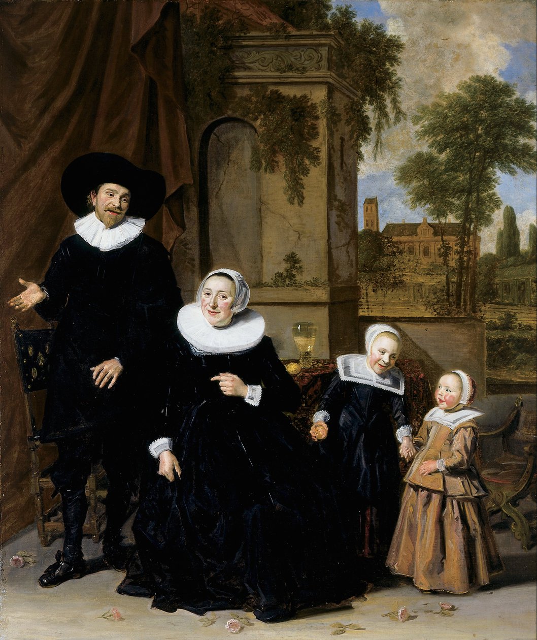 Egy holland család portréja alkotó: Frans Hals