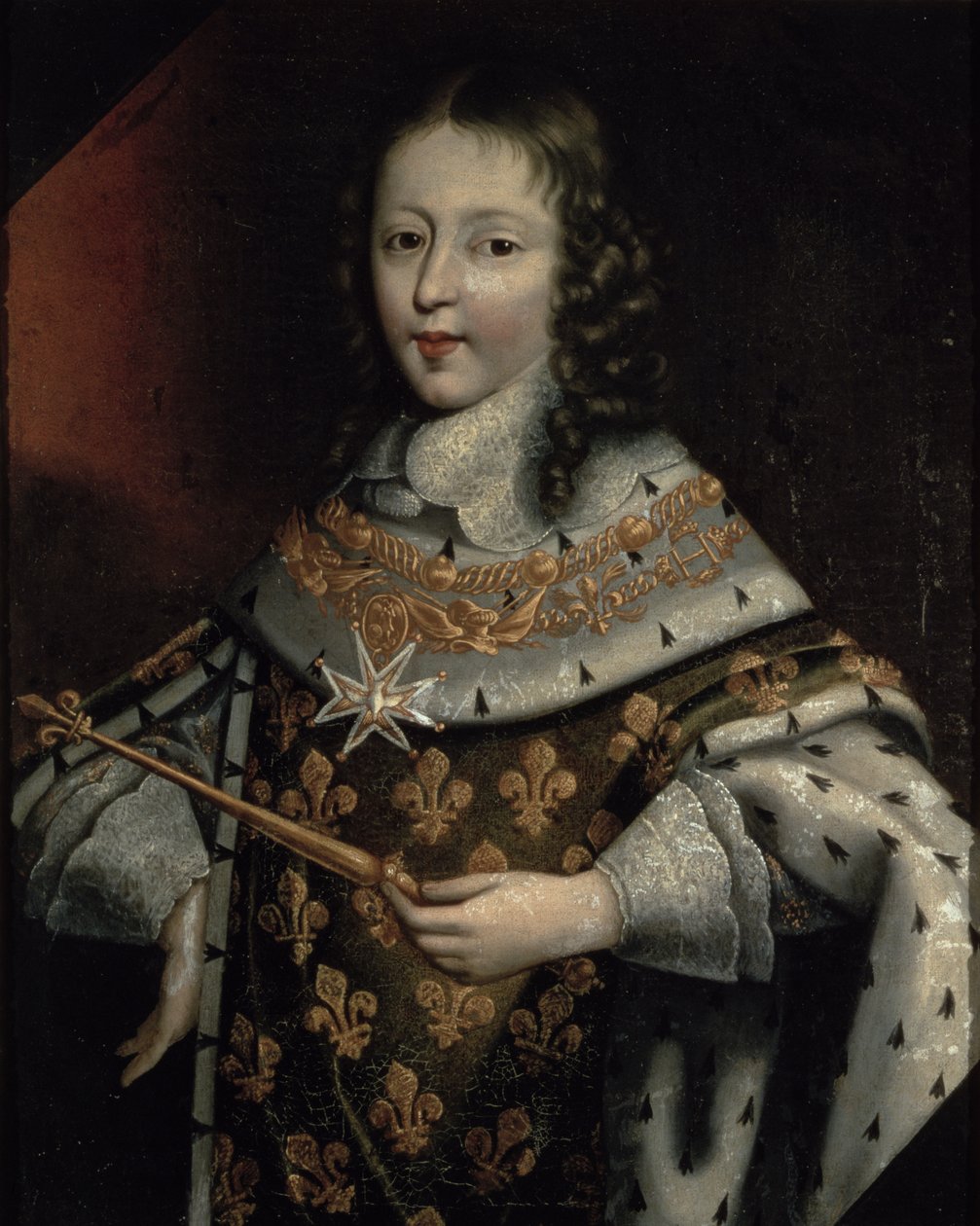 XIV. Lajos (1638-1715) fiú portréja alkotó: Frans II Pourbus