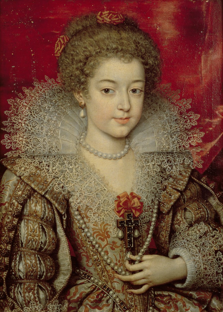 Anna infánsnő portréja alkotó: Frans II Pourbus