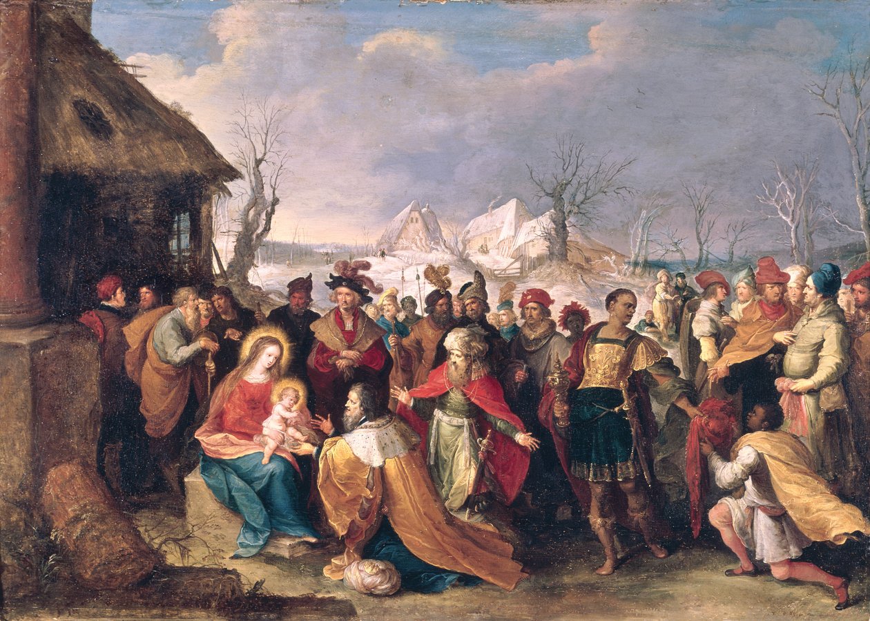 A mágusok imádása alkotó: Frans II Francken the Younger