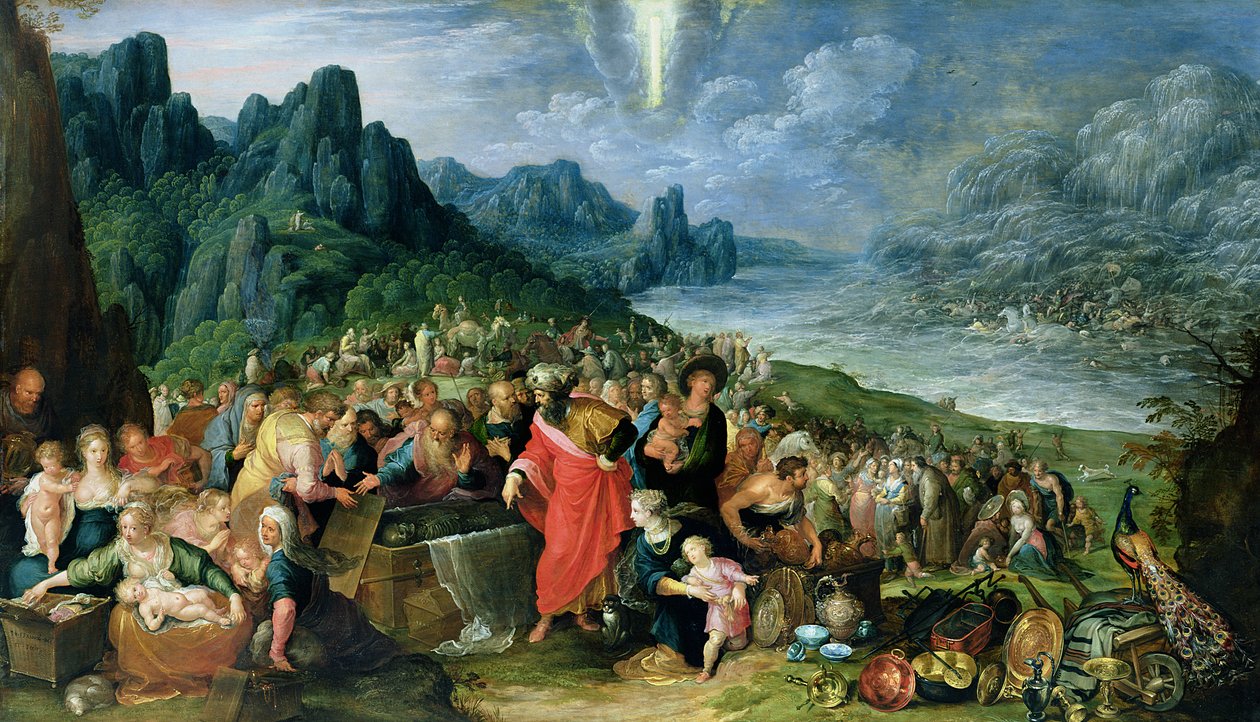 Izraeliták a Vörös-tenger partján, 1621 alkotó: Frans II Francken the Younger