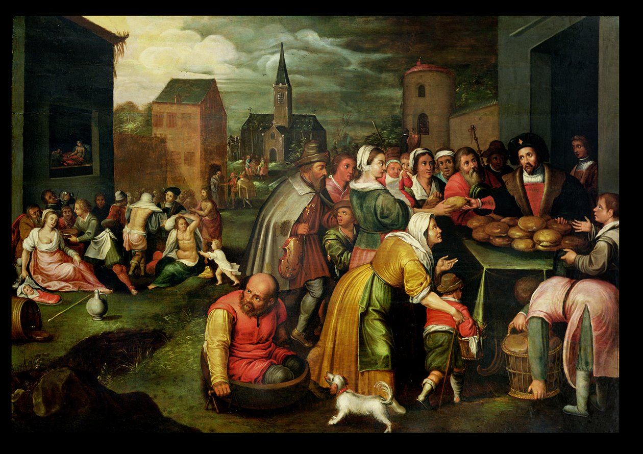 Az irgalmasság hét cselekedete alkotó: Frans II Francken the Younger