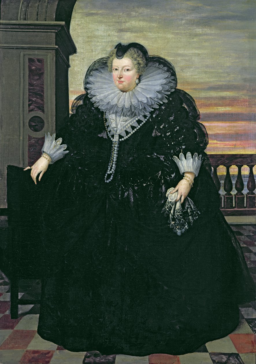 Marie de Medici (1573-1642) Franciaország királynője, 1617 alkotó: Frans Pourbus the Younger