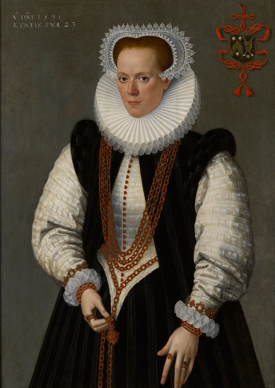 Marie de Huelstre, Willem van Vyve feleségének portréja alkotó: Frans Pourbus the Younger