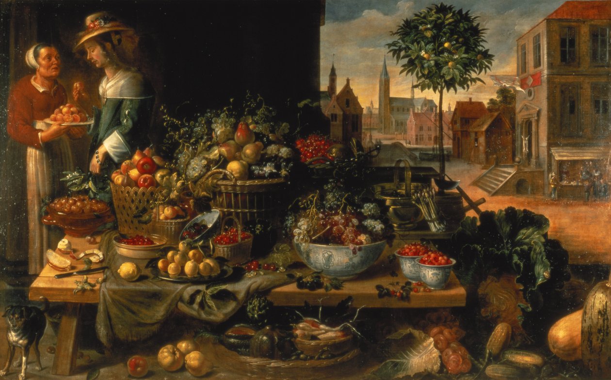 A gyümölcsös bódé, 1640 körül alkotó: Frans Snyders or Snijders