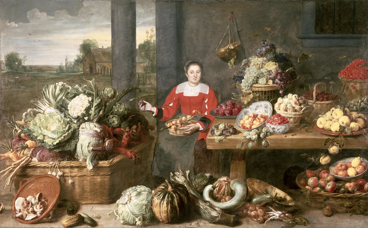 Gyümölcsbódé alkotó: Frans Snyders or Snijders