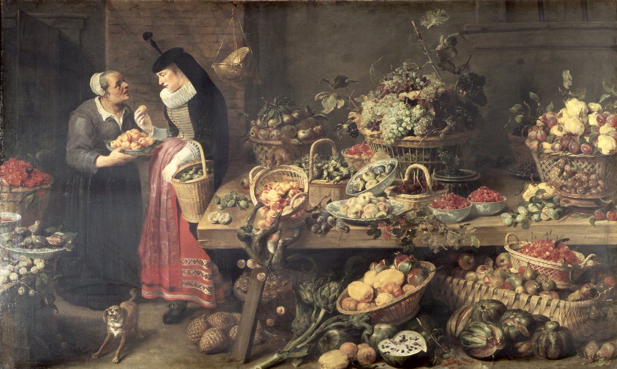 Gyümölcsös, 1618-21 alkotó: Frans Snyders or Snijders