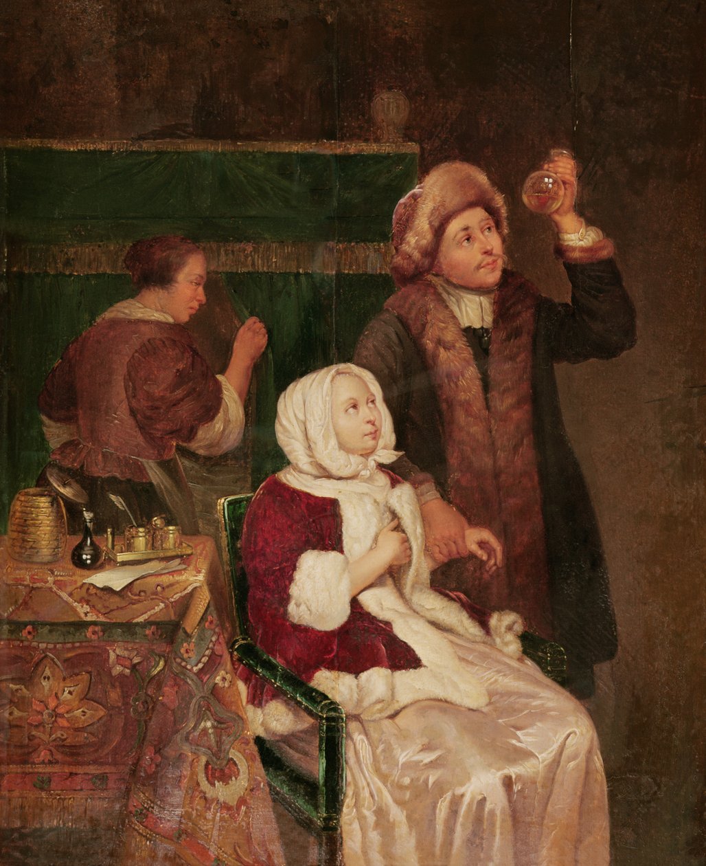 Az orvos látogatása alkotó: Frans van Mieris
