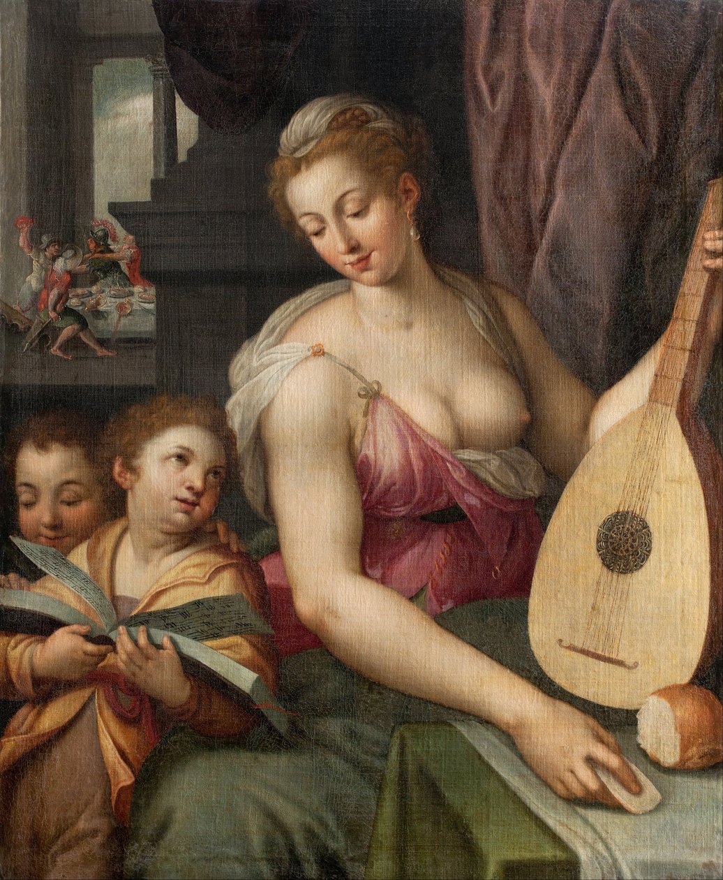 A zene allegóriája, 1575 körül alkotó: Frans Floris