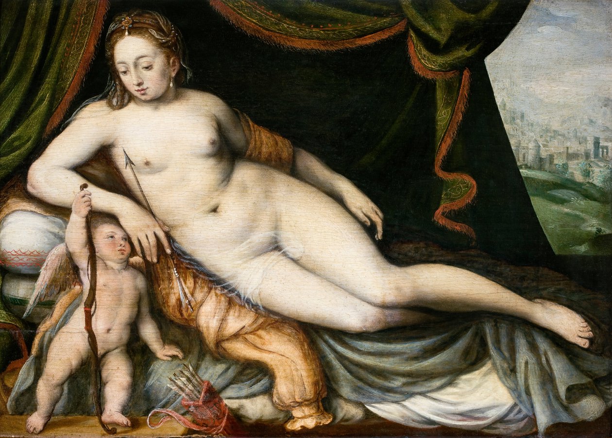 Vénusz és Ámor alkotó: Frans Floris I