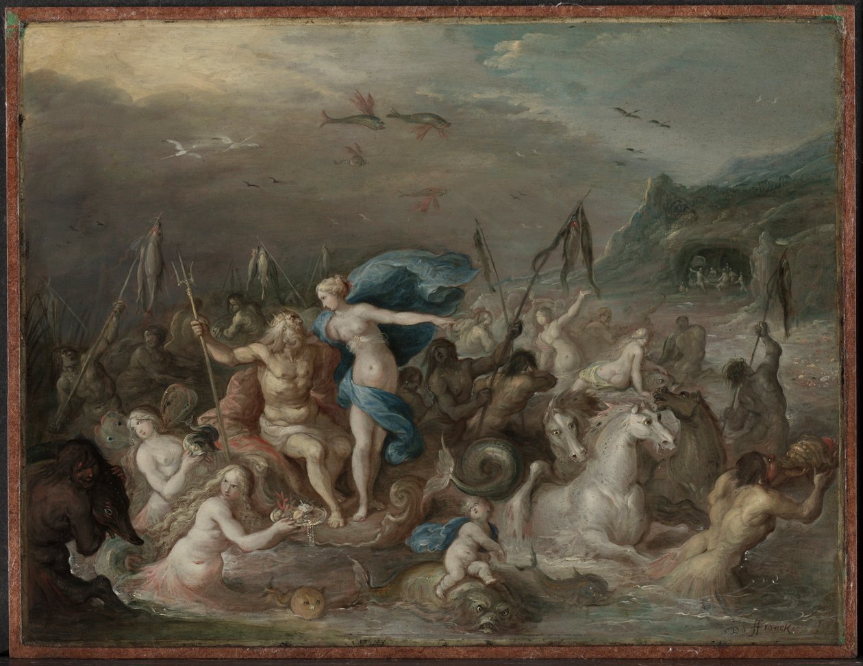 Neptunusz és Amfitrit diadala, 1630-as évek. alkotó: Frans Francken