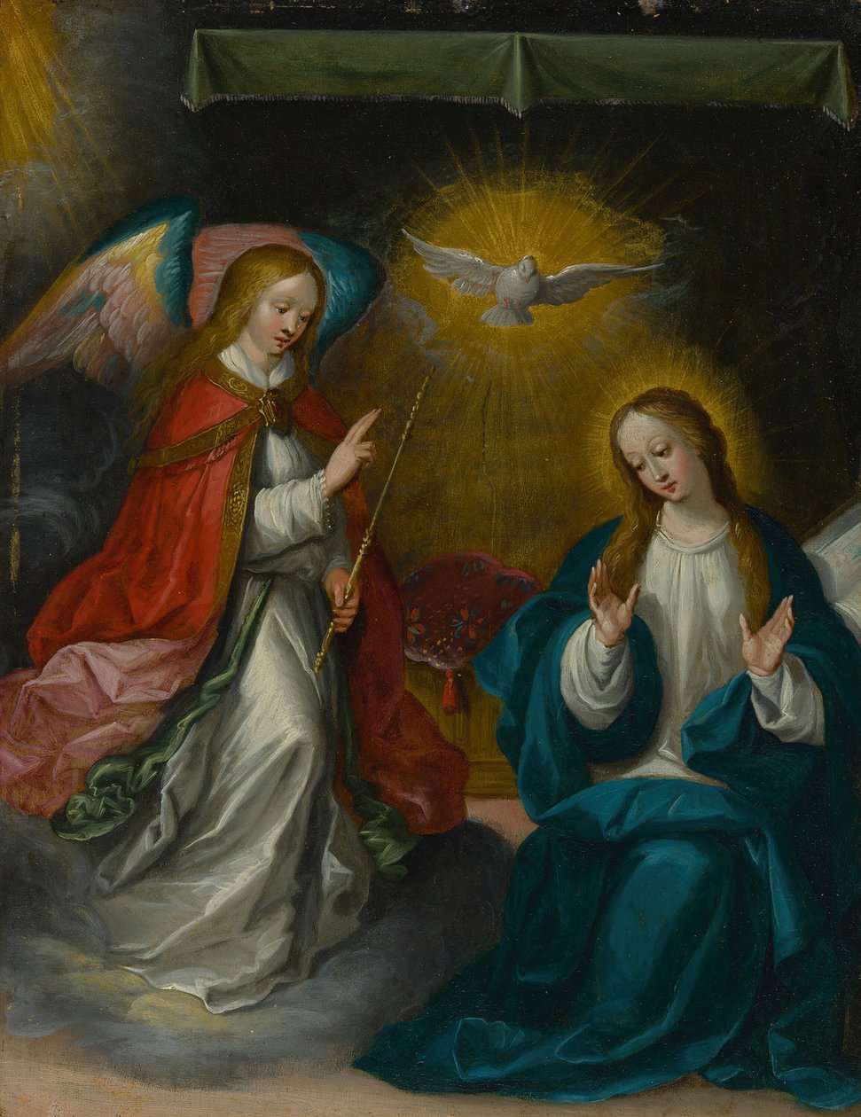 Az Angyali üdvözlet, c. 1620. alkotó: Frans Francken II
