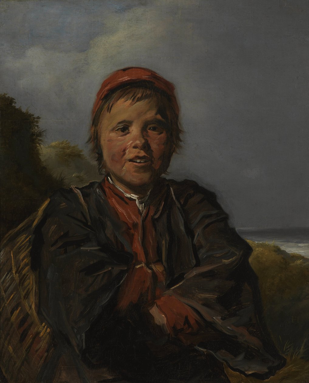Halászfiú egy tájban alkotó: Frans Hals