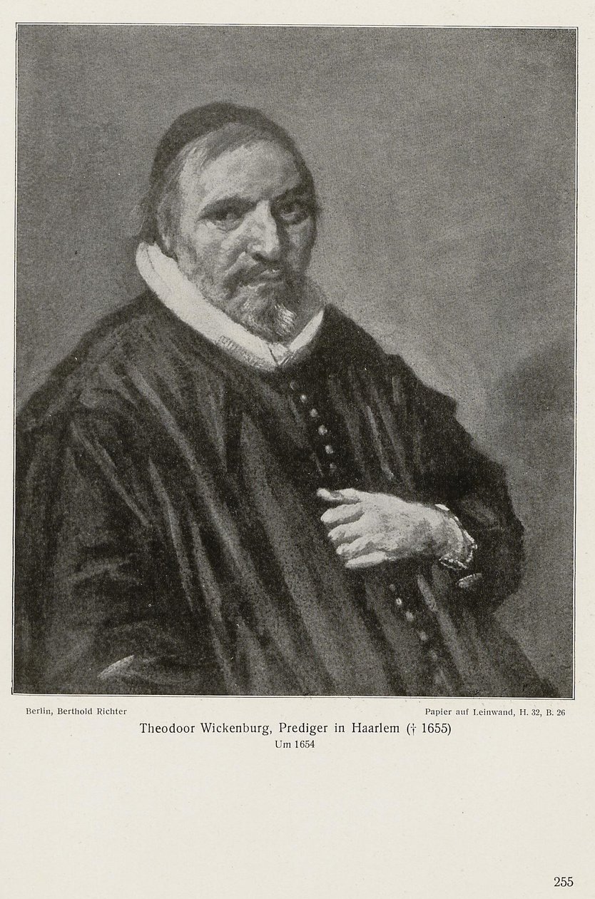 Theodorus Wikenburg portréja alkotó: Frans Hals