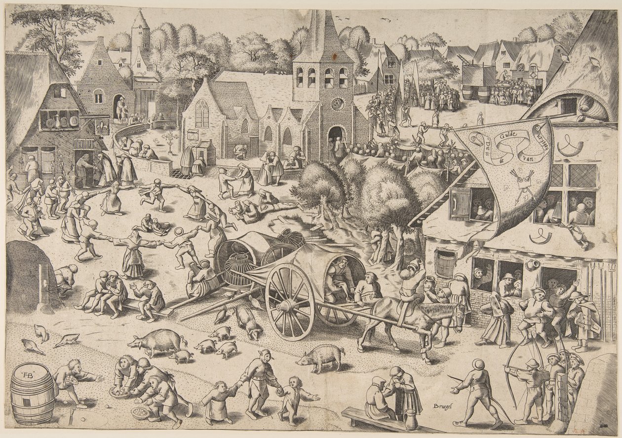 A hobokeni vásár, 1559 körül. alkotó: Frans Hogenberg