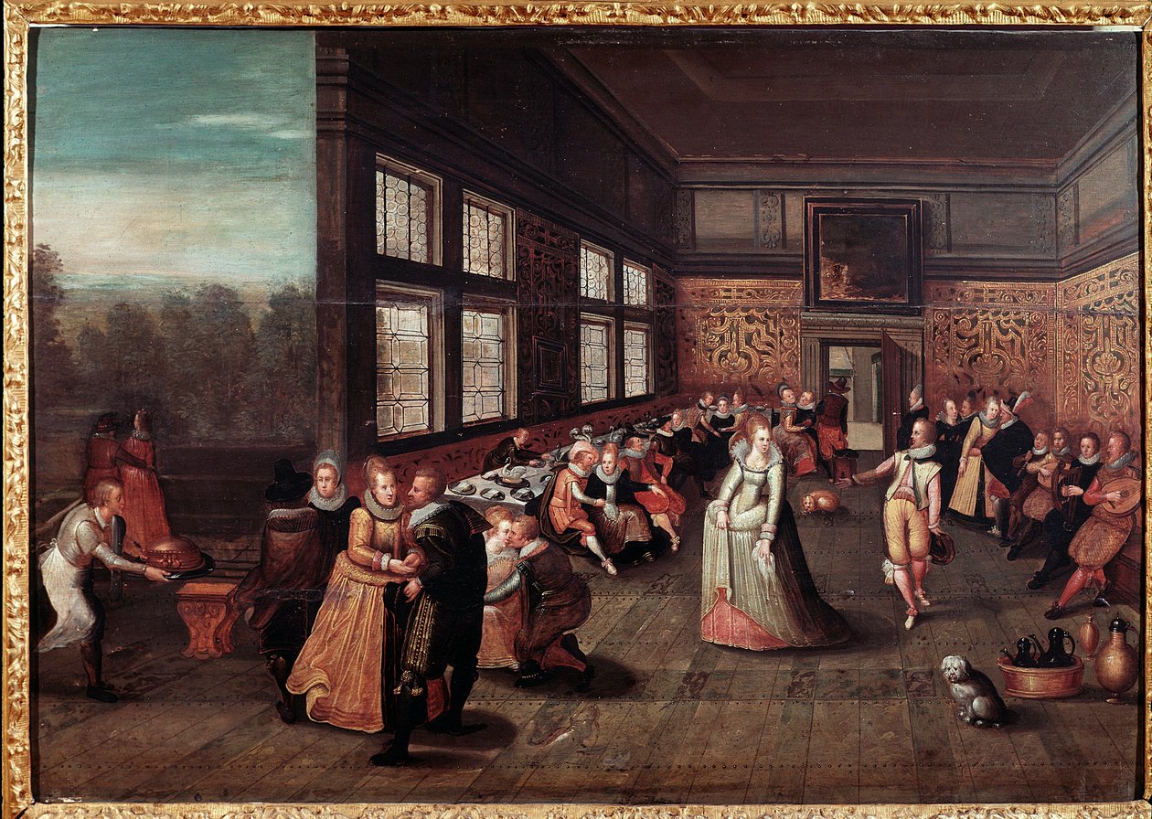 Táncosok a flamand udvarban (Festészet alkotó: Frans II Pourbus