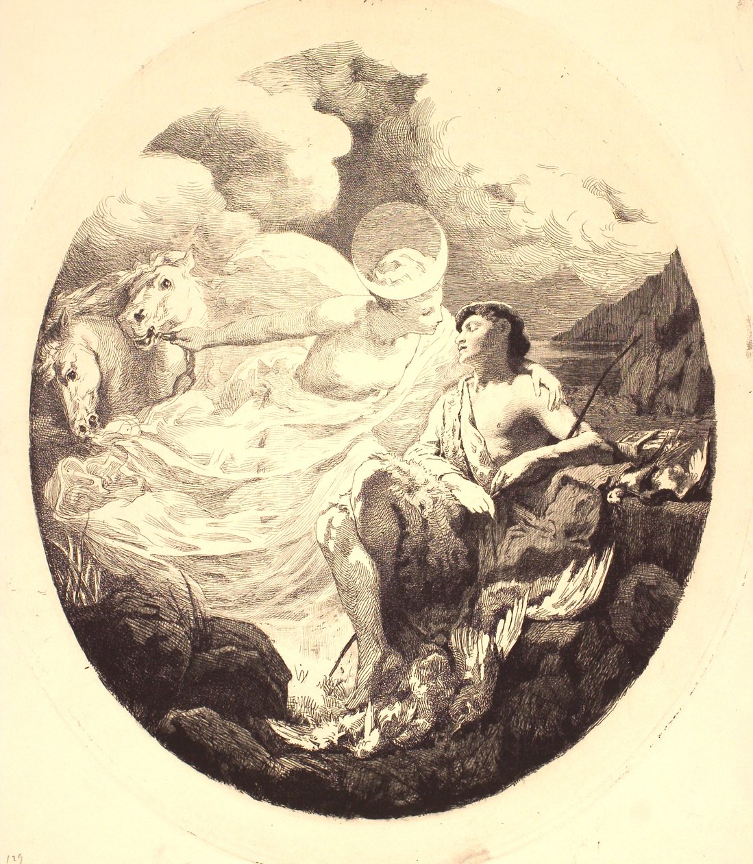 Selene és Endymion alkotó: Frans Schwartz