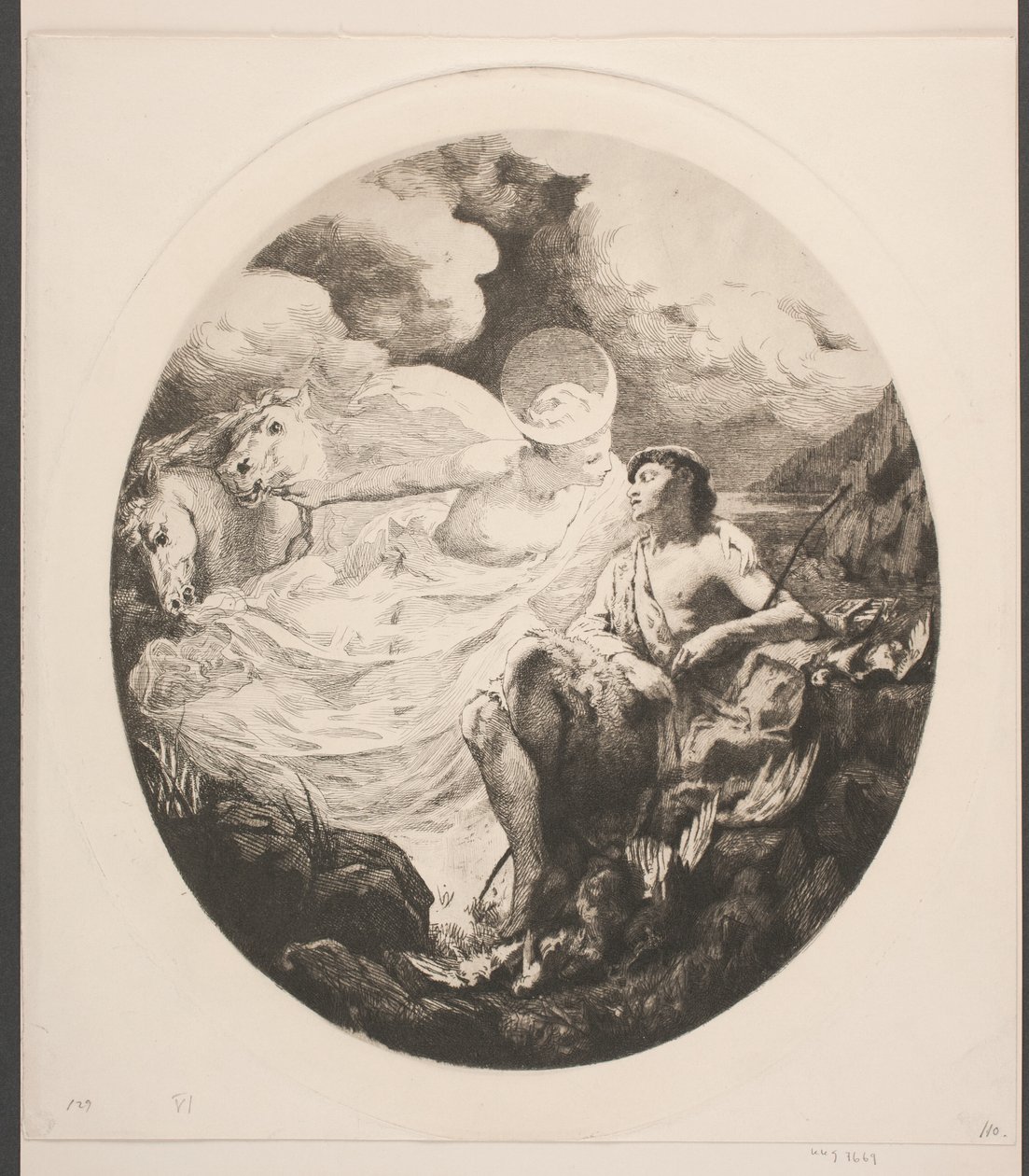 Selene és Endymion alkotó: Frans Schwartz