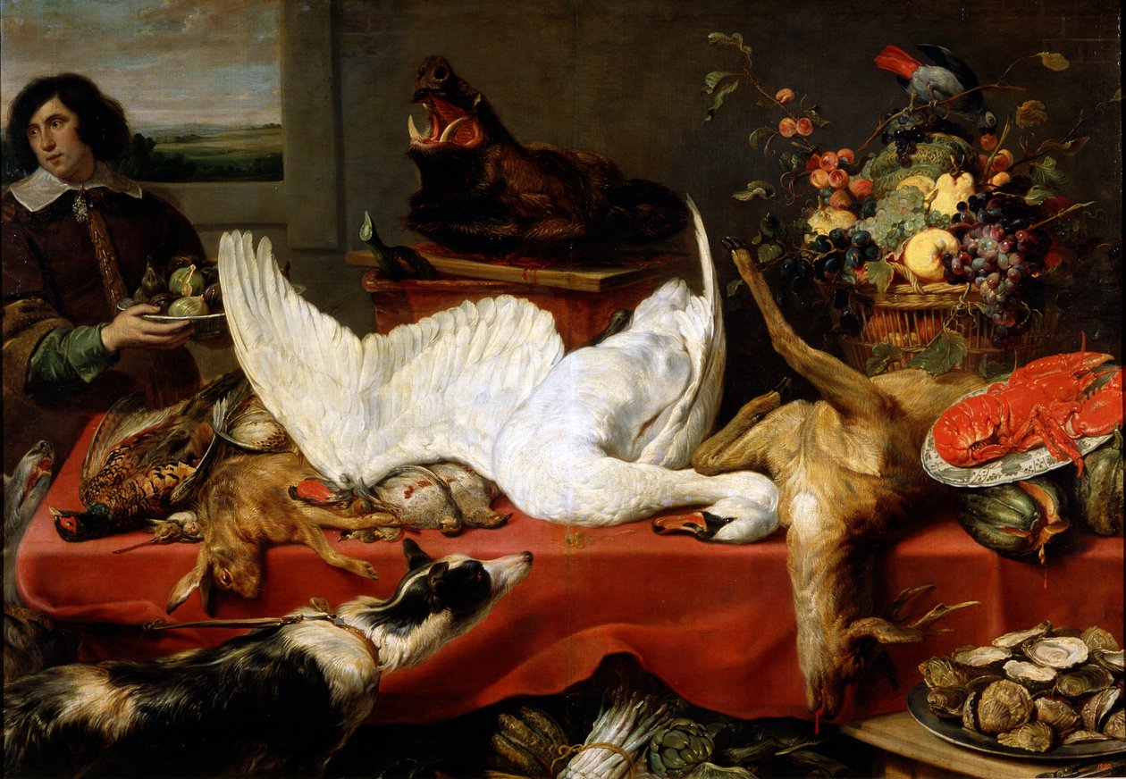Csendélet hattyúval, 1640-es évek alkotó: Frans Snyders or Snijders