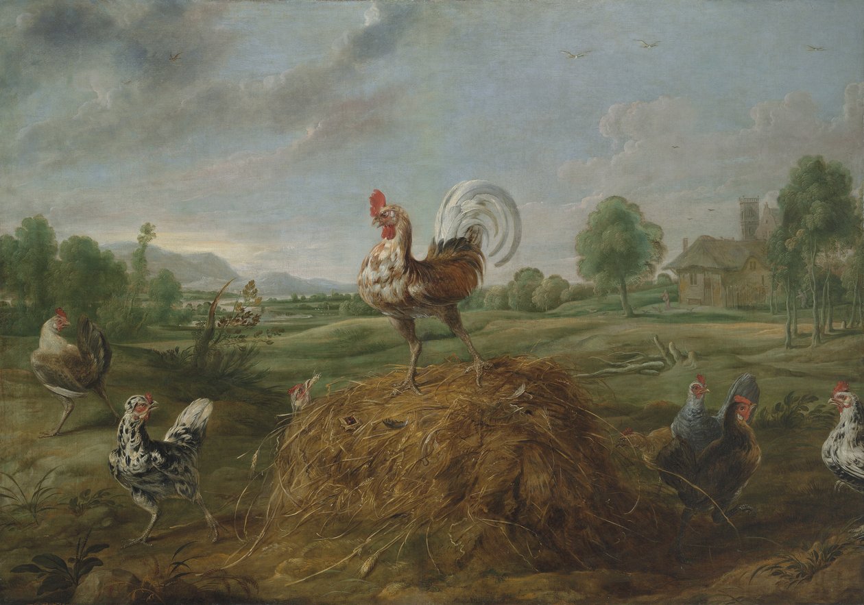 A kakas és a gyöngy alkotó: Frans Snyders or Snijders