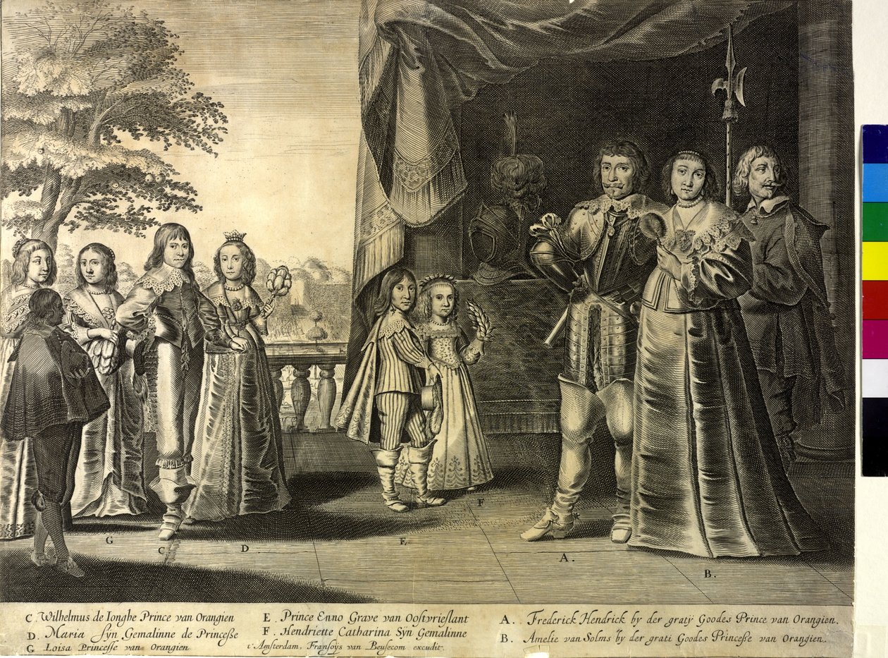 Frederick Henry narancs herceg (nyomtatás) alkotó: Frans van Beusekom