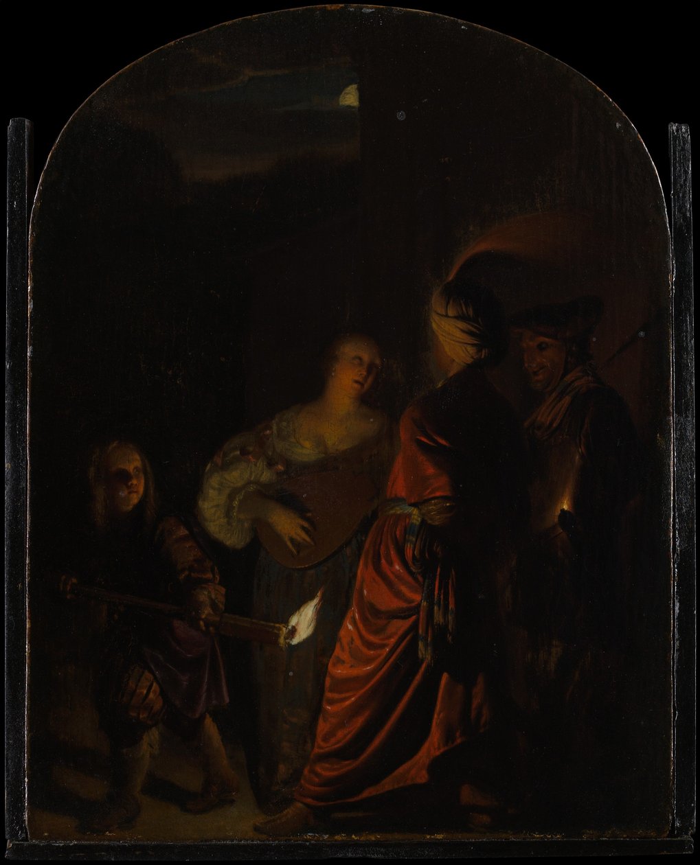 A szerenád, kb. 1678-80. alkotó: Frans van Mieris