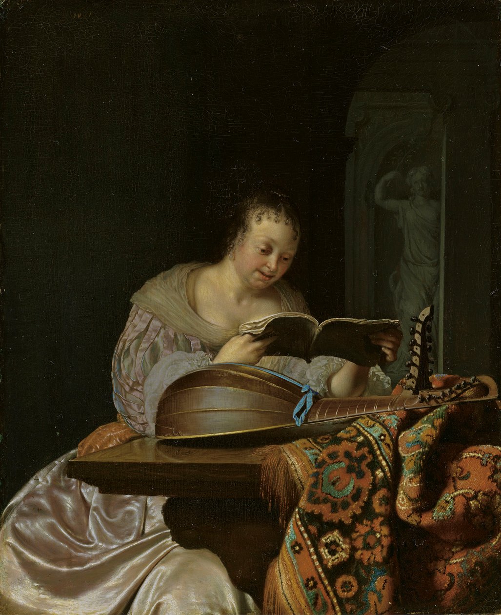 Nő énekel alkotó: Frans van Mieris the Elder