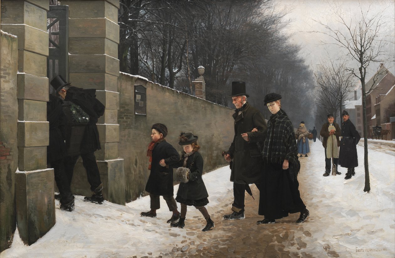 Egy temetés alkotó: Frants Henningsen