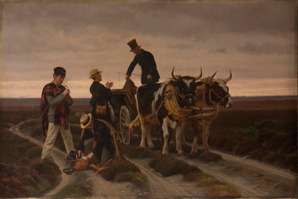 Gyalogtúra. Jütland. alkotó: Frants Henningsen